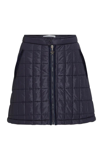 Swing out Sister Hypatia Winter Quilted Navy Skirt