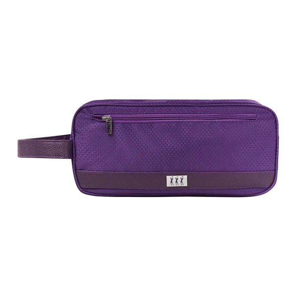 Surprize Purple Shoe Bag with Honeycomb Pattern