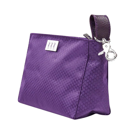 Lady Golfer Honeycomb Design Purple Golf Handbag