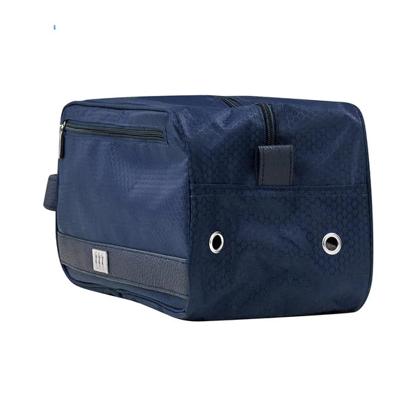 Surprize Navy Shoe Bag with Honeycomb Pattern