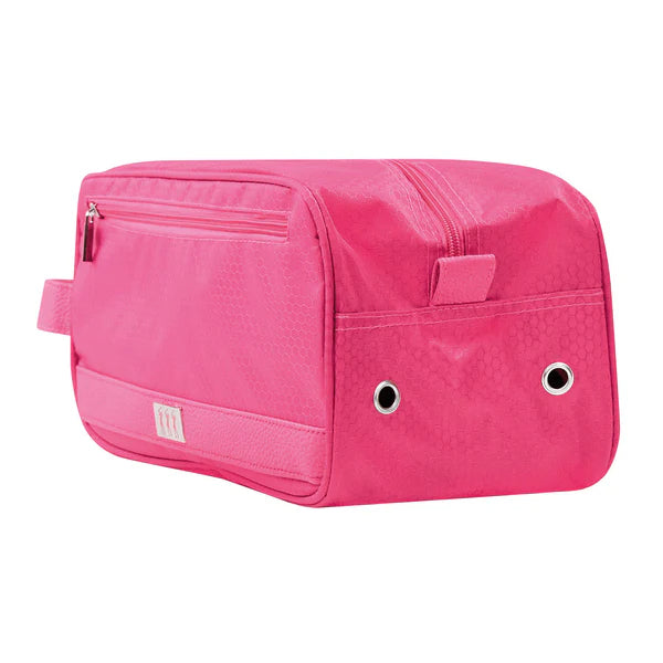 Surprize Pink Shoe Bag with Honeycomb Pattern