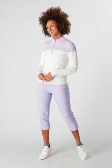 Swing Out Sister Estelle Pull On Lavender Capri Pants