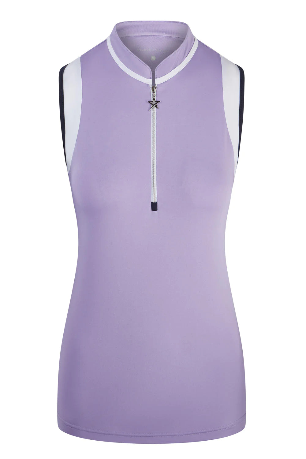 Swing Out Sister Alice Sleeveless Lavender Polo Top