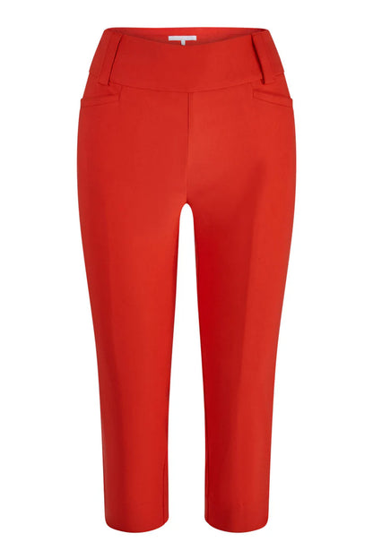 Swing Out Sister Estelle Pull On Capris in Luscious Red