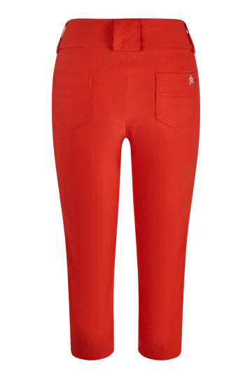 Swing Out Sister Estelle Pull On Capris in Luscious Red