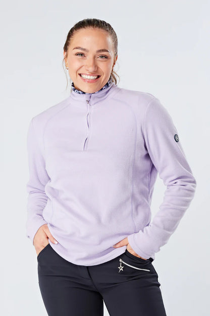 Swing out Sister Julia Fleece 1/4 Zip Lavender