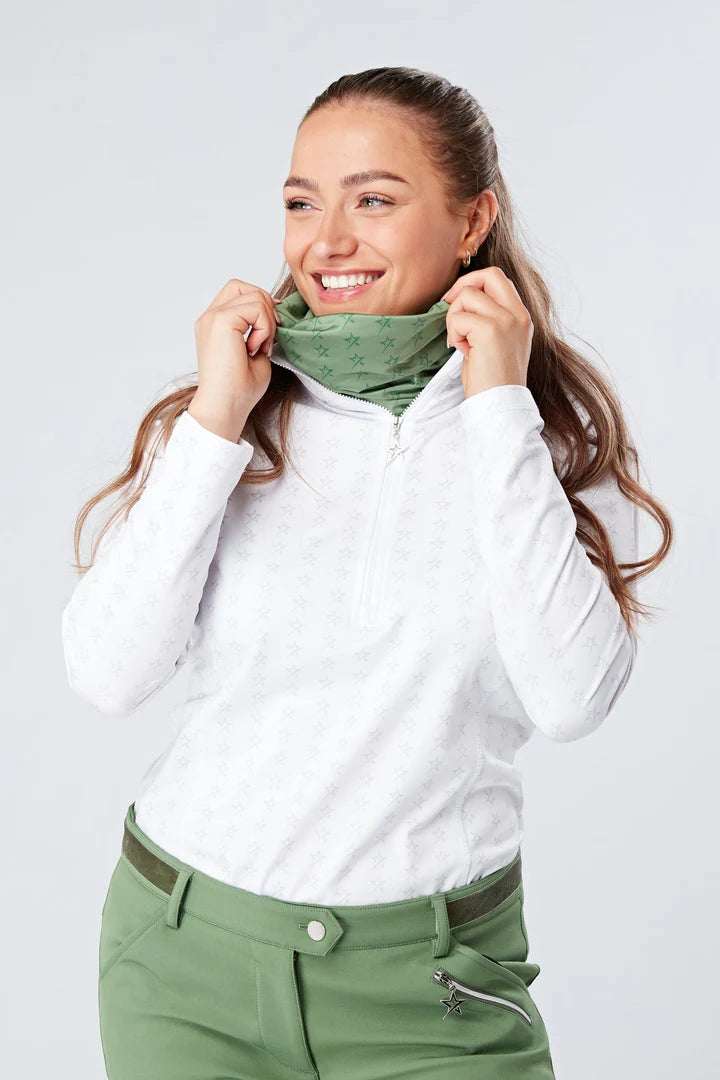 Swing Out Sister Star Print Snood in Sage