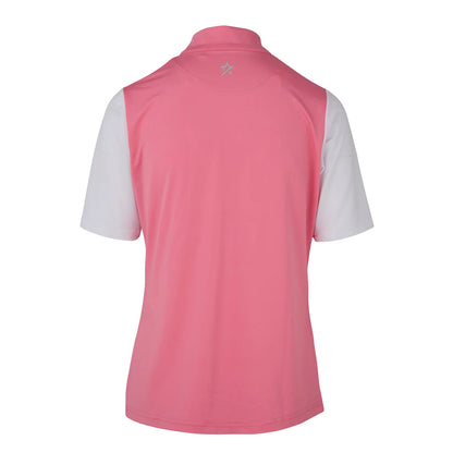 Swing Out Sister Pink Short Sleeve Polo Top