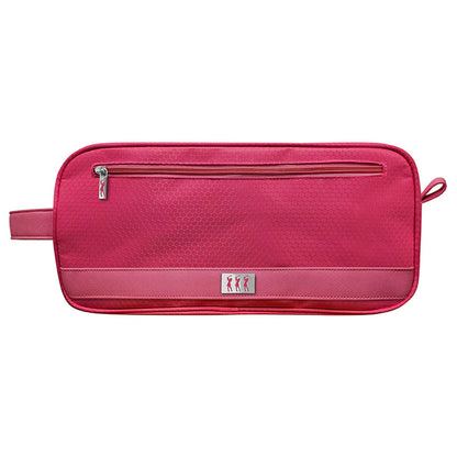 Surprize Pink Shoe Bag with Honeycomb Pattern