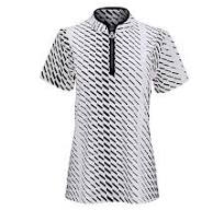 JRB Black Dash Print  Short Sleeve Polo