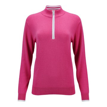 JRB Fandango Pink 1/4 Zip Sweater