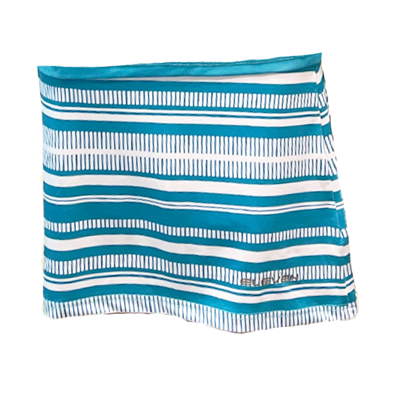 Eleven Ladies Stretch Golf Skort in Turquoise Stripe