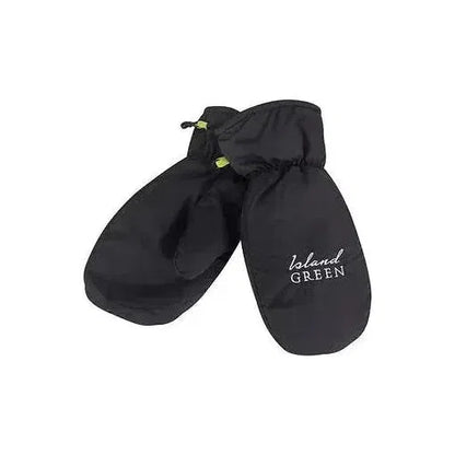 Island Green Black Fleece Lined Mittens