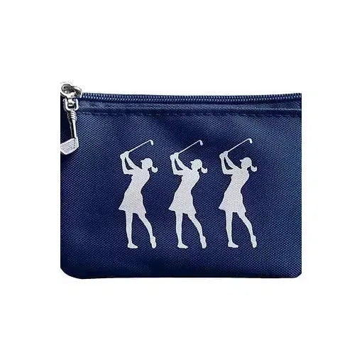 Lady Golfer Navy Coin Purse